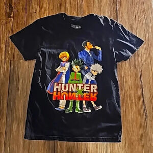 Mens Hunter X Hunter Black Graphic Print Tshirt Small